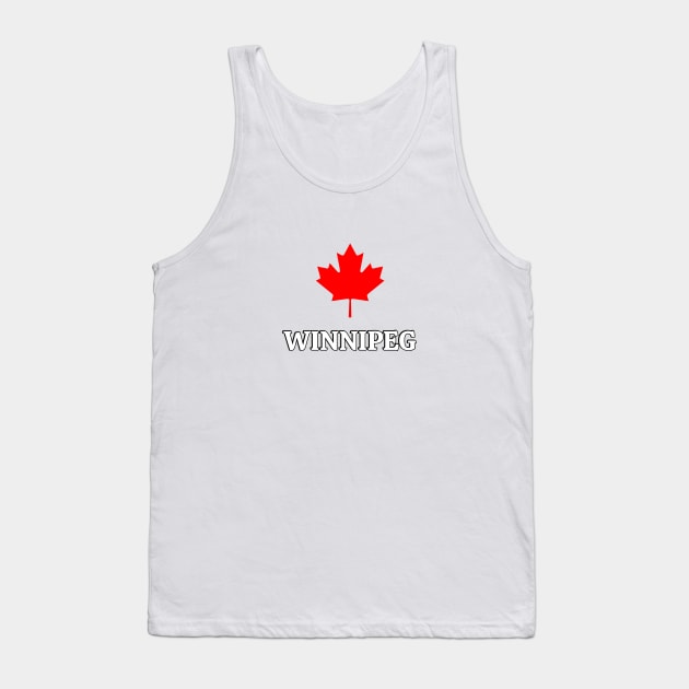 Winnipeg CANADA maple leaf Tank Top by brightnomad